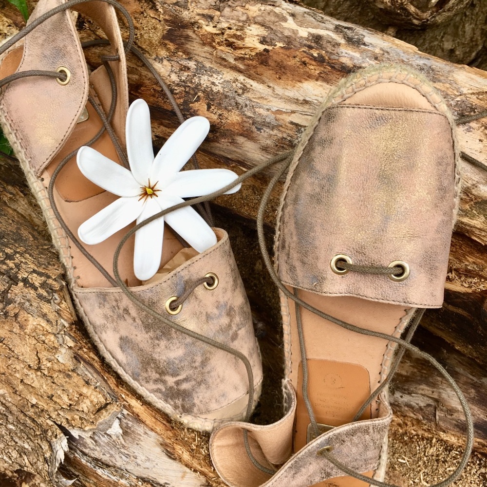 🍂 MADE IN SPAIN 2PC LEATHER ESPADRILLES🍂 - Picture 5 of 6